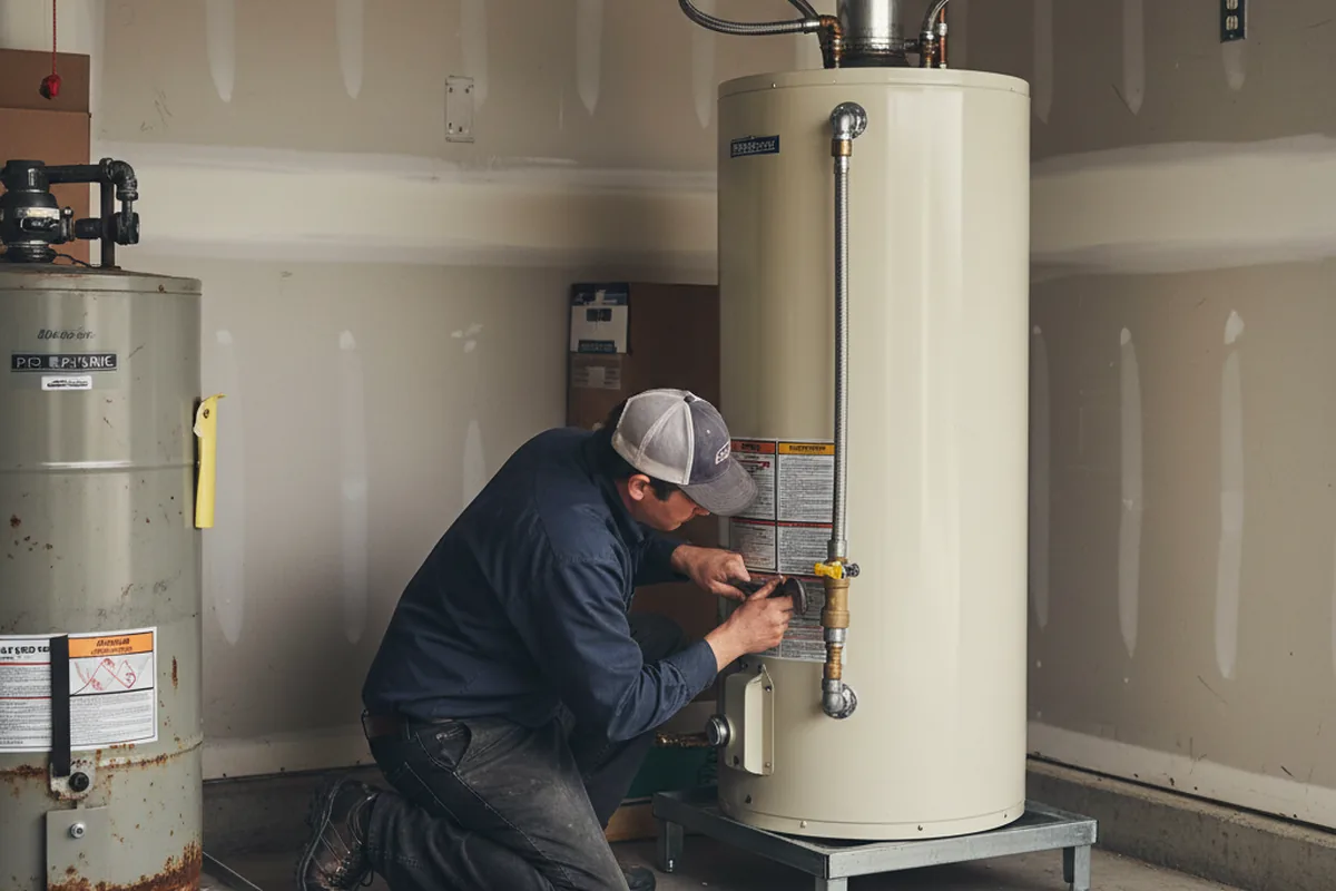 Water heater and shutoff valve replacement in Pacoima